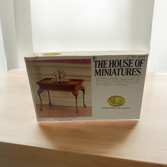 the house of miniatures Other - *M7 single mini furniture kit The House of Miniatures Queen Anne tea table 1740